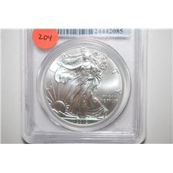 2012-W Silver Eagle $1 First Strike; PCGS Graded MS69; EST. $40-60