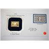 Image 1 : 22K Gold Replica Stamp With Enlarged Reproduction Of The Original Stamp; Original Date Of Issue Apri