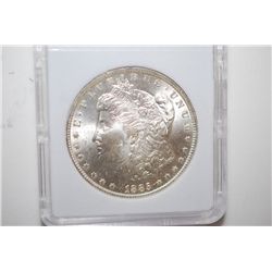 1885-O Silver Morgan $1; MCPCG Graded MS62; EST. $60-80