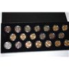 Image 2 : 2003 & 2004 State Quarters; Philadelphia Mint CLAD Gold & Denver Mint CLAD Platinum; Lot of 20; EST.