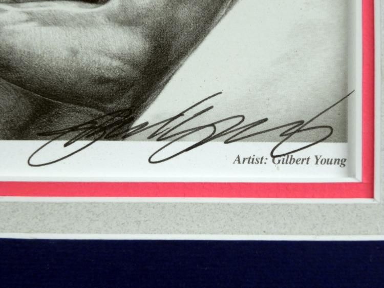 Gilbert Young Signed We As One Framed Matted Print