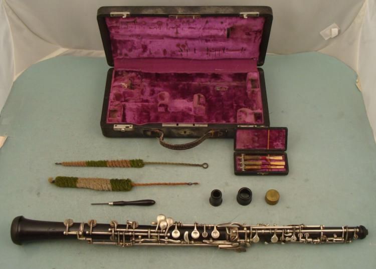 A.E. Fischer Bremen Vintage German Oboe In Case