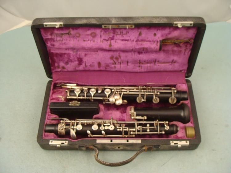 A.E. Fischer Bremen Vintage German Oboe In Case