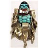 Image 1 : Old Pawn Zuni Multi-Stone Corn Maiden Sterling Silver Pendant