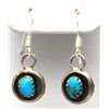 Image 3 : Old Pawn Navajo Turquoise Squash Blossom Necklace & Earrings Set - Lenore Garcia