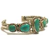 Image 2 : Old Pawn Navajo Turquoise Sterling Silver Cuff Bracelet