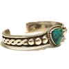 Image 2 : Old Pawn Navajo Turquoise Sterling Silver Cuff Bracelet - Alice Pooly