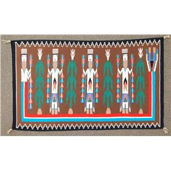 Navajo Multi-Color Yebechii Design Rug - Tina Begay