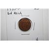 Image 1 : 1937-F German 1 Reichspfennig Foreign Coin With Flying Eagle Holding Swatstika; AU; EST. $5-10