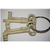 Image 2 : Vintage Jail Cell Keys With Ring; EST. $75-150
