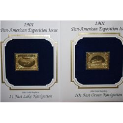 22K Gold Replica With Enlarged Reproduction Of The Original Stamp; First Day Issue Of Original Stamp