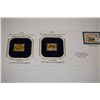 Image 2 : 22K Gold Replica With Enlarged Reproduction Of The Original Stamp; First Day Issue Of Original Stamp