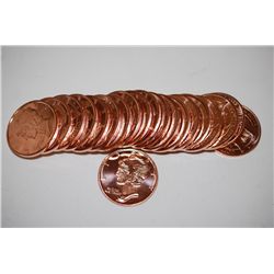 2012 Copper Round  Mercury Dime ; .999 Fine Copper 1 Oz.; Roll Lot of 20; EST. $30-40