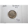 Image 1 : 1919 Buffalo Nickel; G4; EST. $3-6