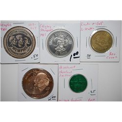 Various Trade Tokens, Medals, Etc.; Lot Of 5; EST. $10-15