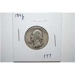 1942 Washington Quarter; EST. $10-15