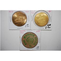 Various Ohio State Tokens; Lot of 3; EST. $10-15