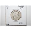 Image 1 : 1911-S Barber Quarter; G4; EST. $8-15