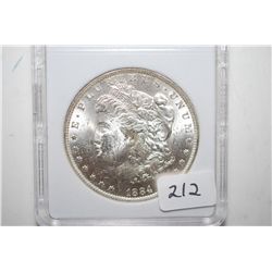 1884-O Silver Morgan $1; MCPCG Graded MS62; EST. $60-80