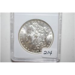 1887 Silver Morgan $1; MCPCG Graded MS62; EST. $60-80