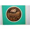 Image 2 : 1969 Return Of The A.E.F. 50th Anniversary Medal; Solid Franklin Bronze Proof; The Franklin Mint; ES