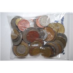 World Coins & Tokens; Various Dates, Conditions & Denominations; Lot of 50; EST. $10-20