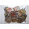 Image 1 : World Coins & Tokens; Various Dates, Conditions & Denominations; Lot of 50; EST. $10-20