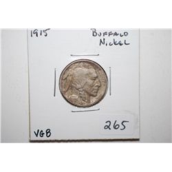 1915 Buffalo Nickel; VG8; EST. $6-10