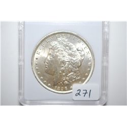 1896 Silver Morgan $1; MCPCG Graded MS62; EST. $60-80