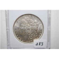 1887 Silver Morgan $1; MCPCG Graded MS61; EST. $60-80