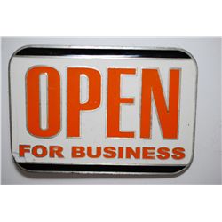 Open For Business Belt Buckle; EST. $15-25