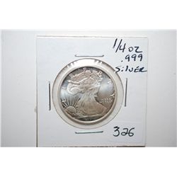 Golden State Mint Silver Round  Walking Liberty ; .999 Pure Silver 1/4 Oz.; EST. $10-15