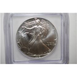 1992 Silver Eagle $1; ICG Graded MS69; EST. $40-60