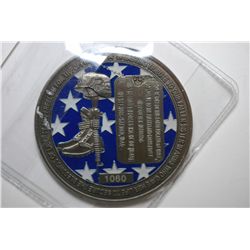 Air Force Security Police Assoc. Eagle Chapter Military Medal; Proud Warrior-In Memory Of A Fallen H