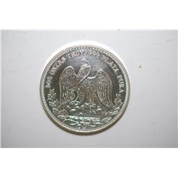 Silver Round "Villa Zapata Libertad"; .999 Fine Silver 2 Oz.; EST. $70-90