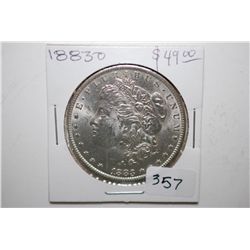 1883-O Silver Morgan $1; EST. $40-50