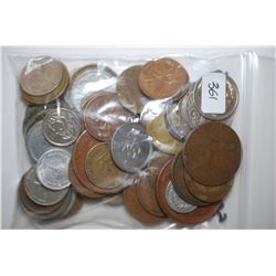 World Coins & Tokens; Various Dates, Conditions & Denominations; Lot of 50; EST. $15-25