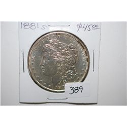 1881-S Silver Morgan $1; EST. $40-50