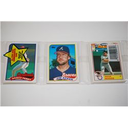 1989 MLB Baseball Trading Cards; Various Dates, Players & Teams; Lot of 42 Unopened; EST. $10-15