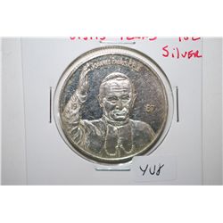 1987 Pope J Paul II Visits Texas Silver Round; .999 Silver 1 Oz.; EST. $30-40