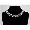 Image 1 : 242.64CTW 12" WHITE-PEACH-LAVENDER-BLACK SIOPAO NECKLAC