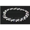 Image 2 : 242.64CTW 12" WHITE-PEACH-LAVENDER-BLACK SIOPAO NECKLAC