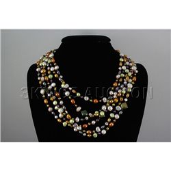 Multi-color 625.00ctw Freshwater Pearl Necklace