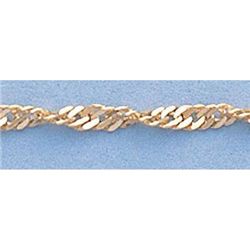 Pure Gold 16" 14k Singapore Gold-Yellow 1.8mm Chain2.5g