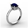 Image 1 : Sapphire 1.00 ctw Ring 14kt White Gold