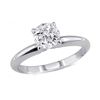 Image 1 : 0.85 ct Round cut Diamond Solitaire Ring, G-H, VS