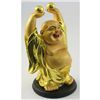 Image 2 : Happy Golden Brass Buddha Symbols for Good Year Life