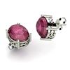 Image 1 : Ruby 6.30ctw Earring 14kt White Gold