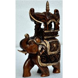 Haldu Wood Ambabari Open Leg Elephant size 8in.x6in.x3i