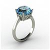Aqua Marine 3.50 ctw Ring 14kt White Gold